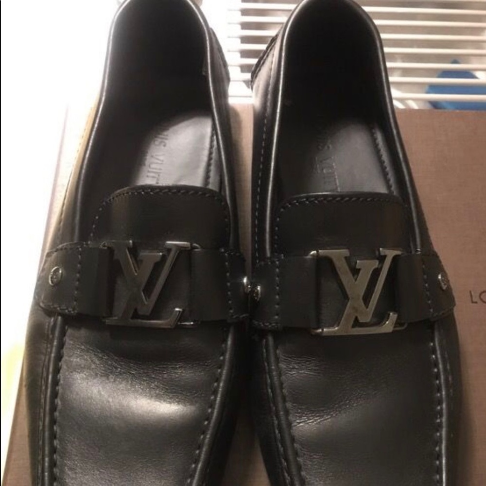 Black leather Louis Vuitton