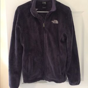 Navy Blue Fuzzy Northface
