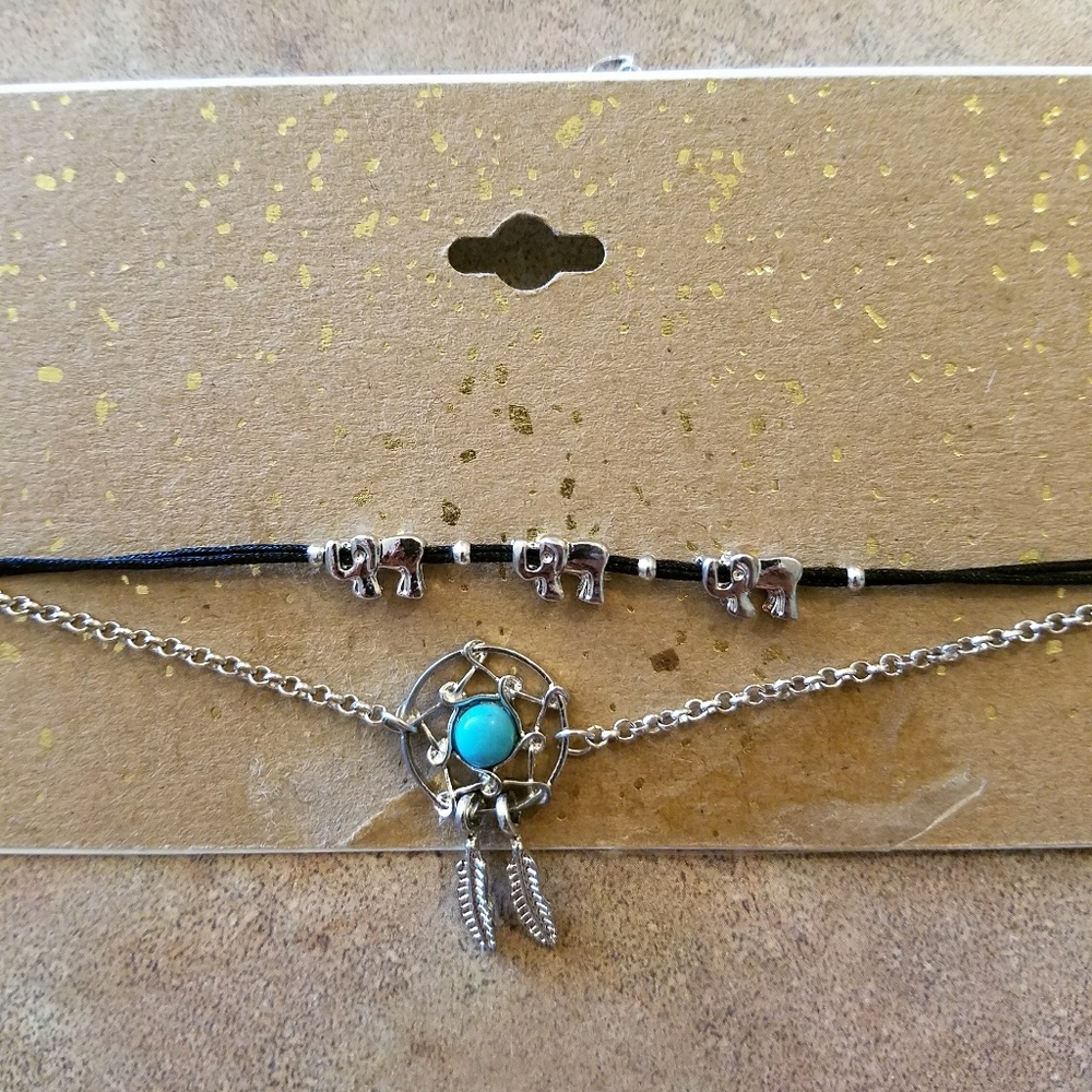 Double choker necklace