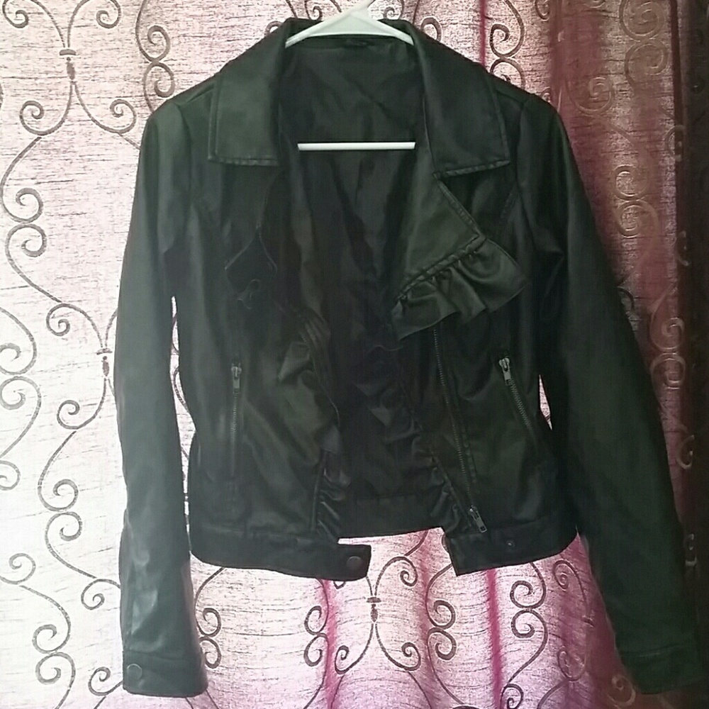 Faux leather jacket