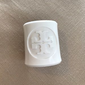 White Tory Burch Lucite Cuff