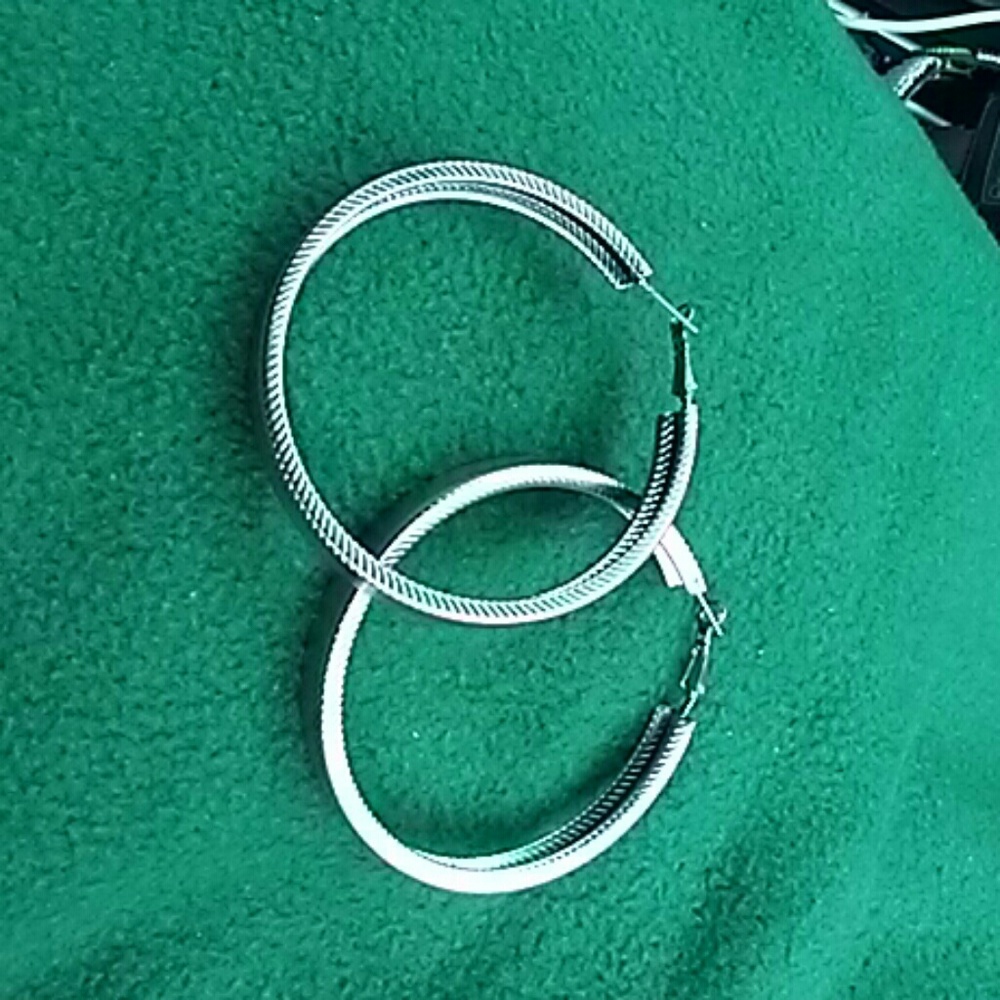 Silver earrings