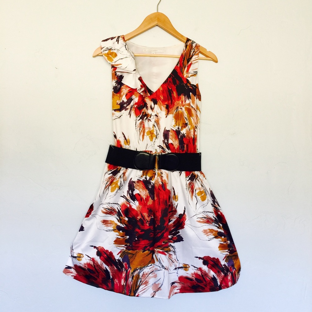 👗 LC Lauren Conrad Belted Cocktail Dress