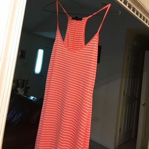 Pink stripped maxi dress