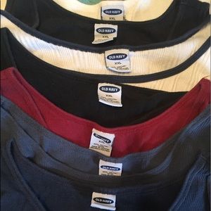 Lot of 7 Men's 2X ribbed cotton tank tops XXL