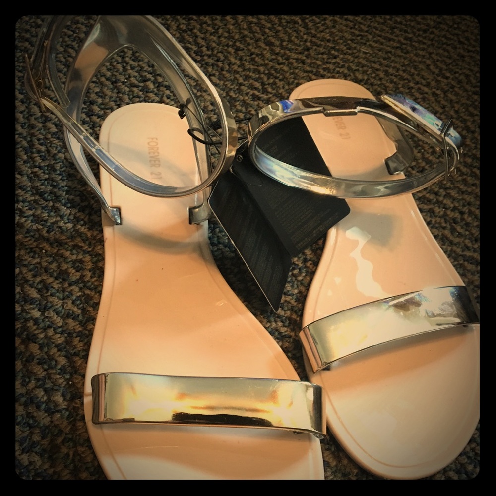 Gold Ankle Strap Sandals