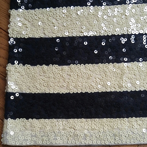 J. Crew Sequin Stripe Top - Picture 7 of 9