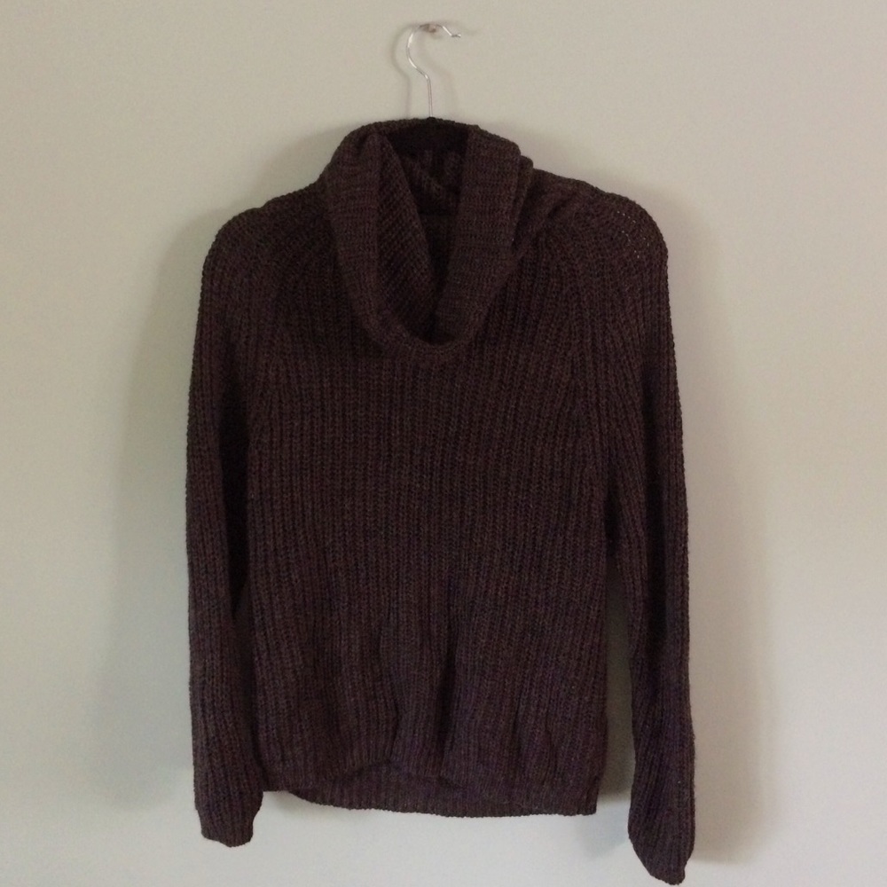 Forever 21 dark grey cowl neck sweater