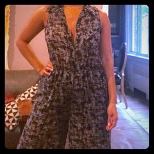 Black and white jumpsuit