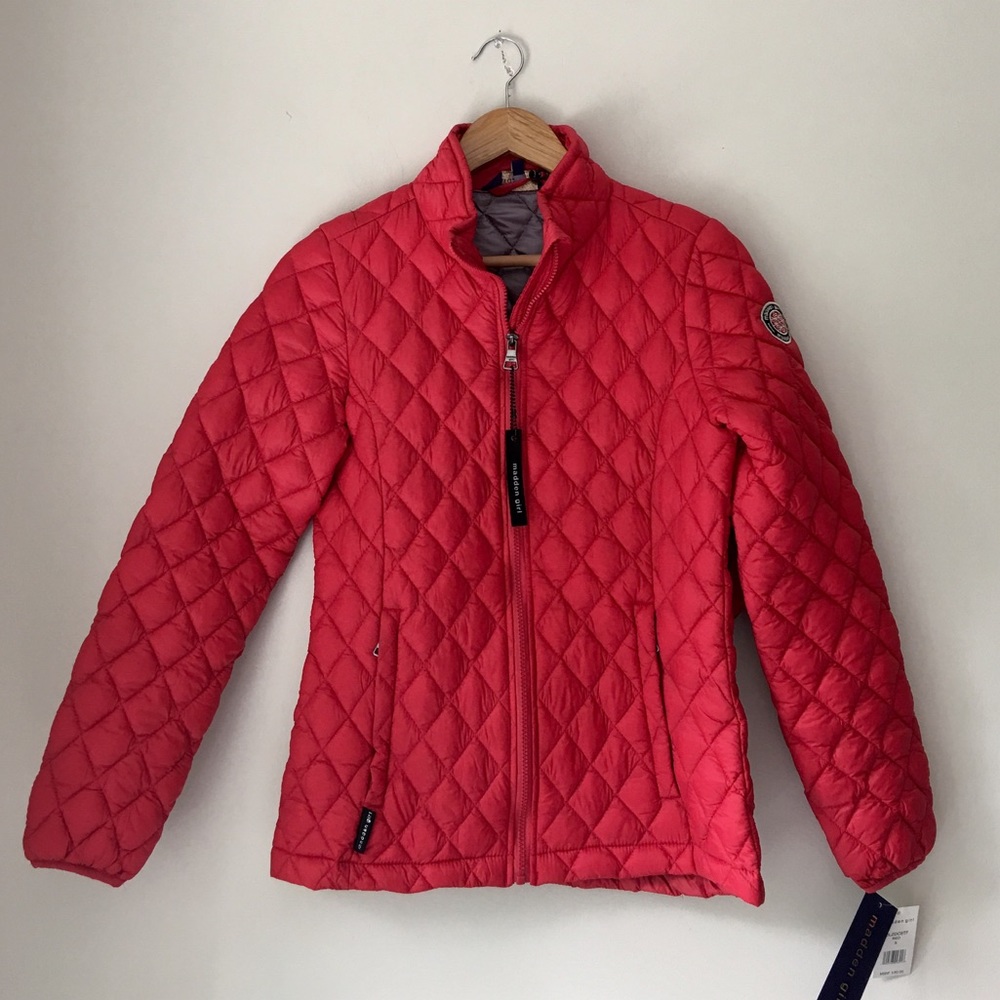 Madden Girl Red Packable Puffer Jacket Coat