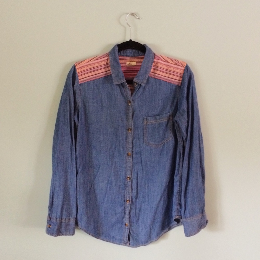 Hollister chambray shirt