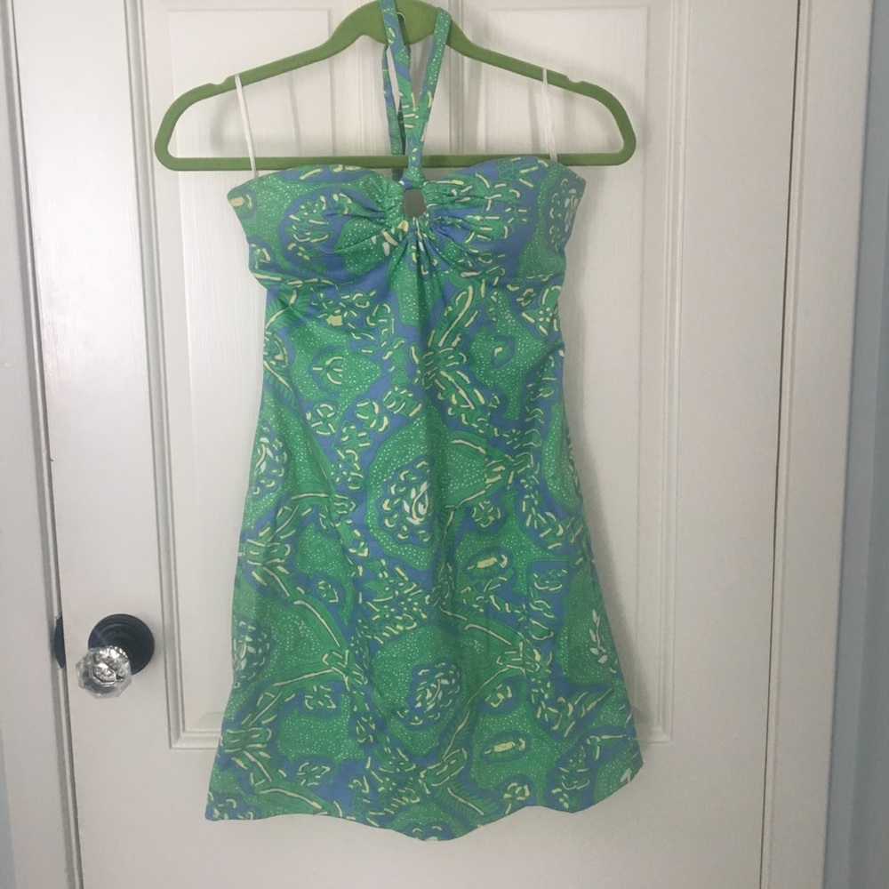 Tibi halter dress