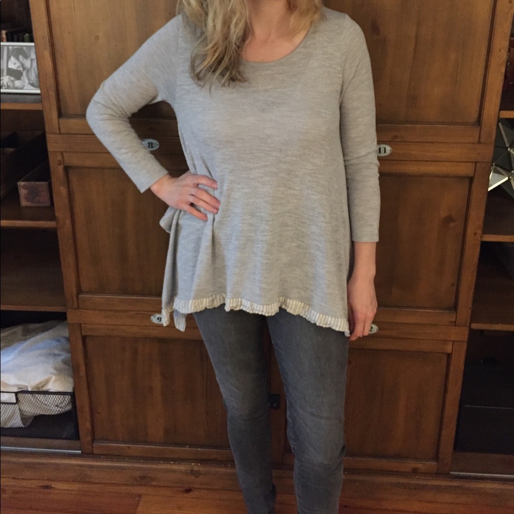 Boho top with ruffle detail