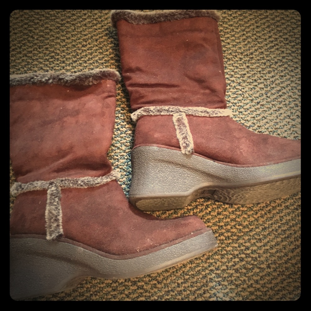 Brown Faux Fur Boots