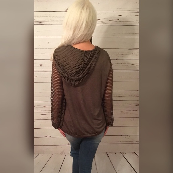 LAST 1❤️OLIVE Gorgeous French Terry Hoodie! - Picture 5 of 5