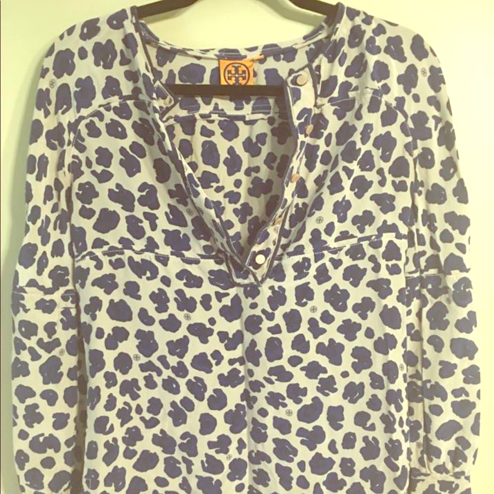 Fun Tory Burch leopard blouse