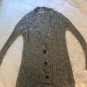 Abercrombie & Fitch grey/white cardigan
