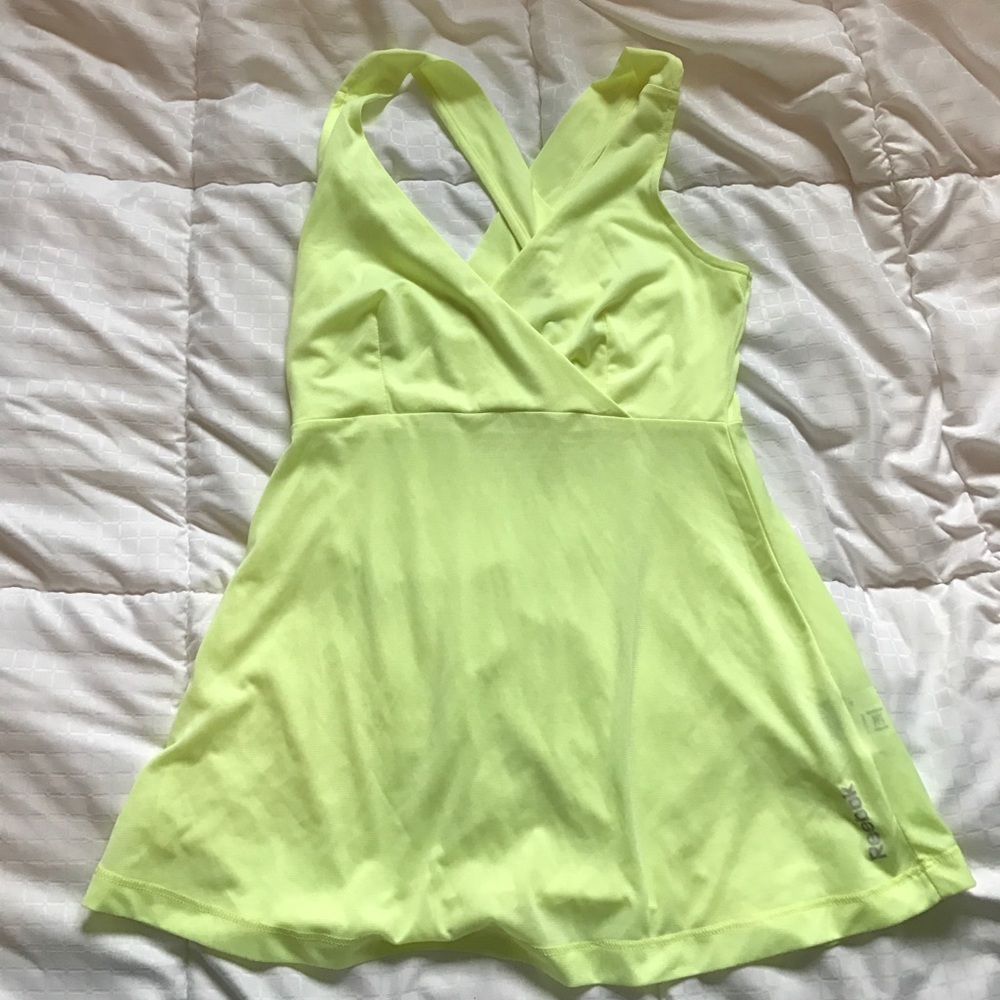 Neon yellow lightweight sports tank.