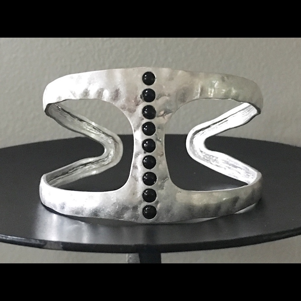 Silver cuff bracelet
