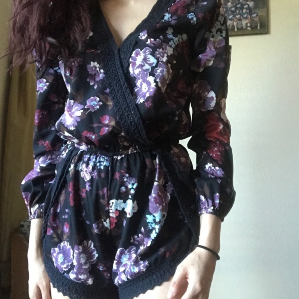 Floral onesie romper