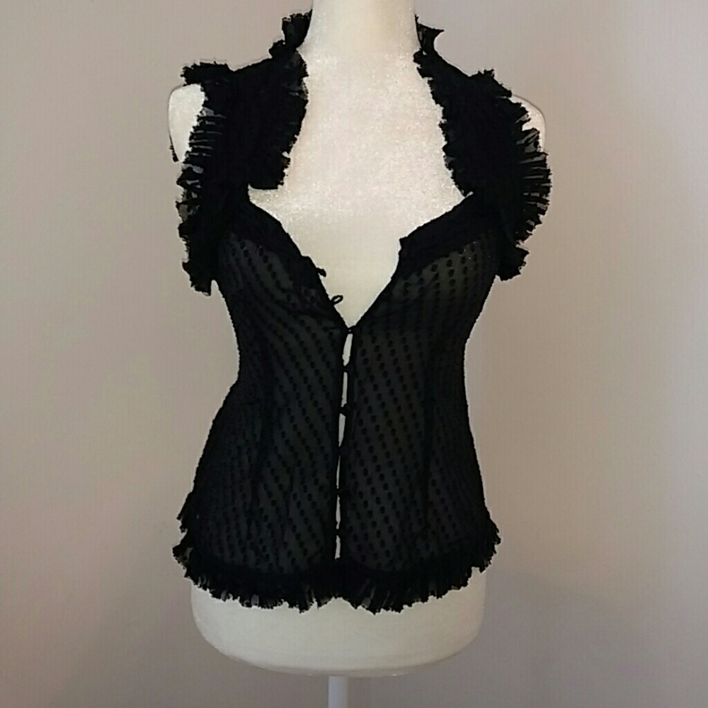 Seven for All Mankind Sheer Bustier top