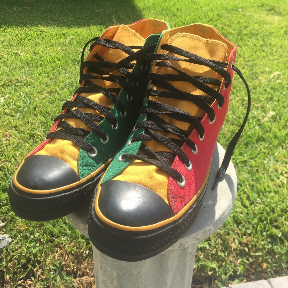 Rasta Chuck Taylor Conver Hi Tops
