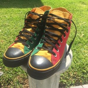 Rasta Chuck Taylor Conver Hi Tops