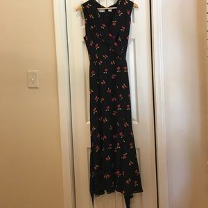 Dana Buchman Cherry Dress 💯 Silk