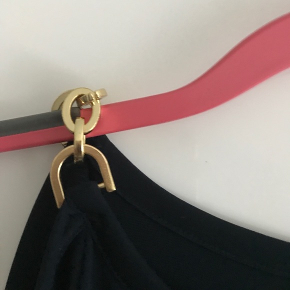 Michael Kors off the shoulder navy blue top - Picture 3 of 5