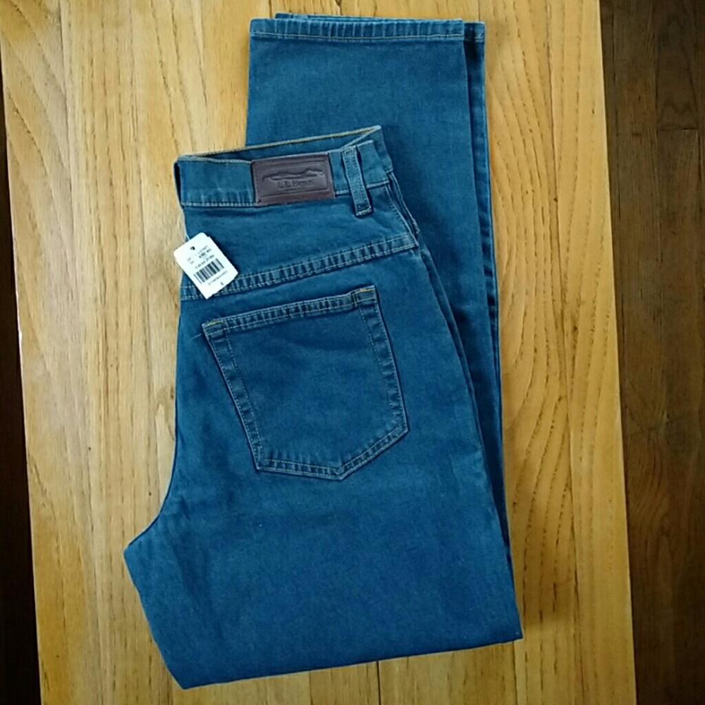 LL Bean Stonewashed Jeans SZ 6 Petite