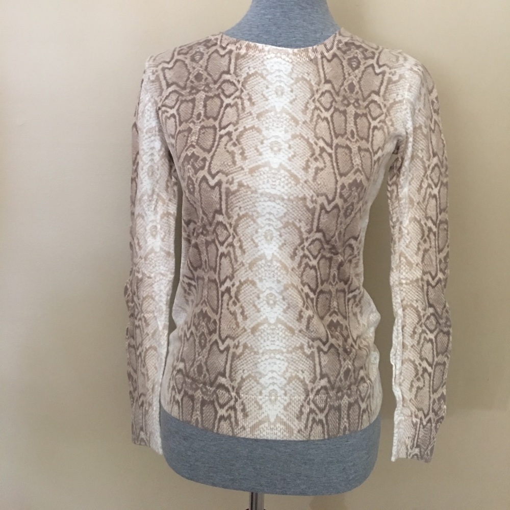 Animal print sweater