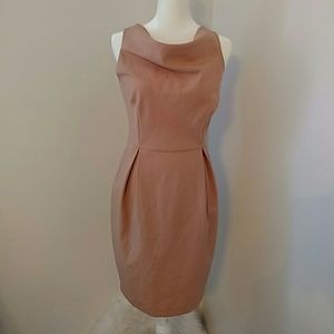 ASOS Peach Cowl Neck Sleeveless Dress