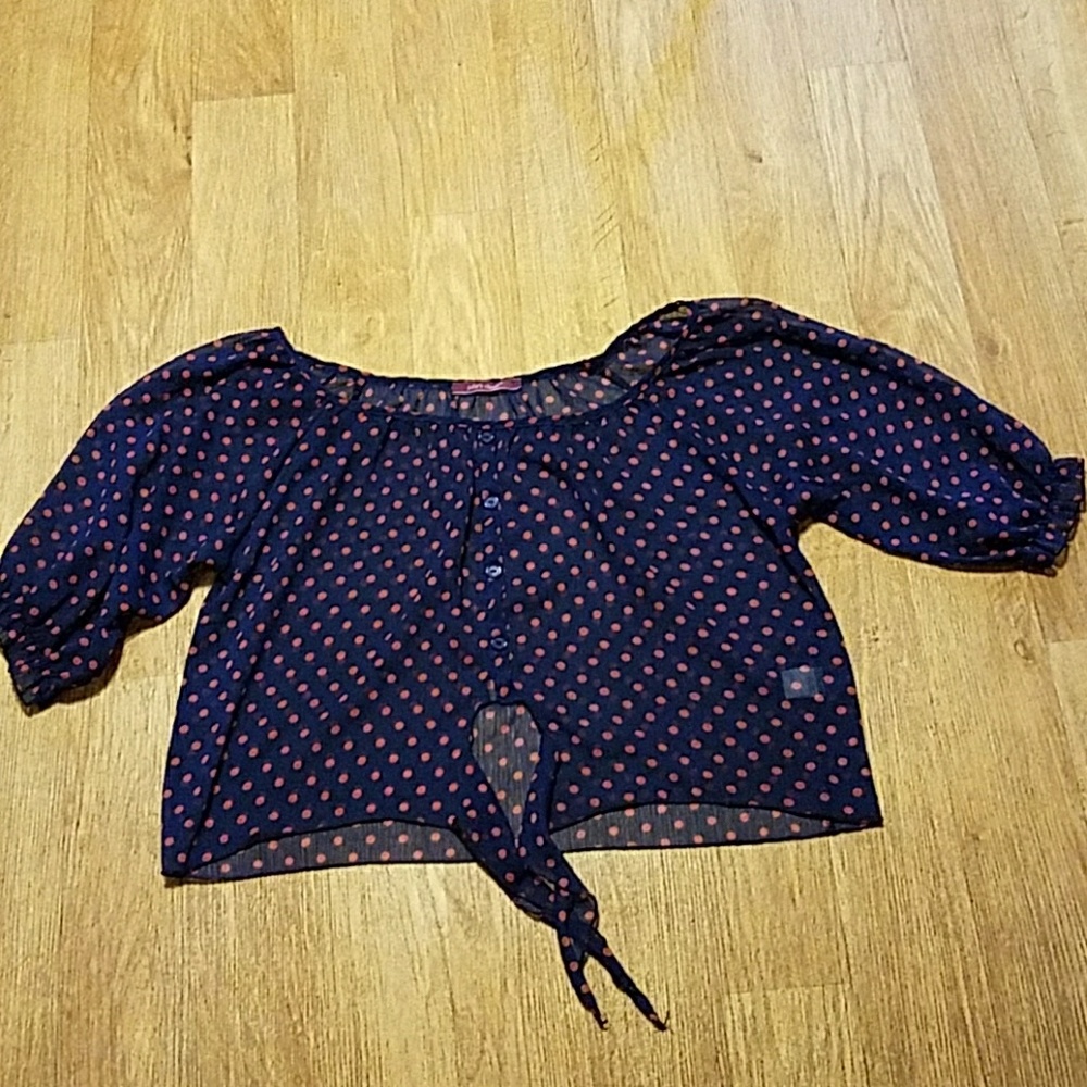 Polka dot blouse