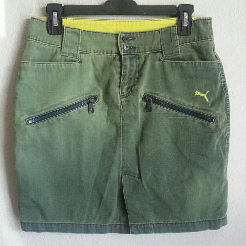 Vintage Puma zipper skirt