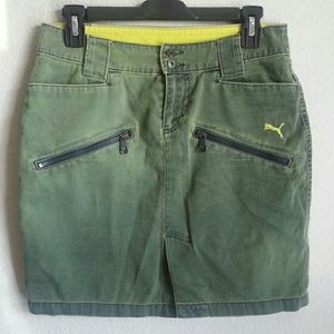 Vintage Puma zipper skirt