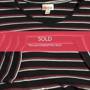 Not sold! Lularoe 3xl navy striped Irma.
