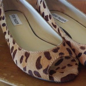Leopard  Kitten Heel Flats NWT Steve Madden