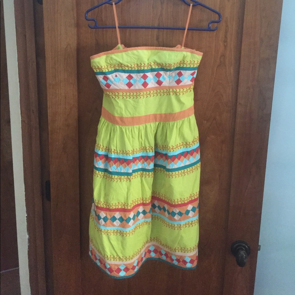 Anthropologie Leifsdottir strapless dress size 8