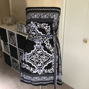 NWOT WHBM strapless matte jersey dress