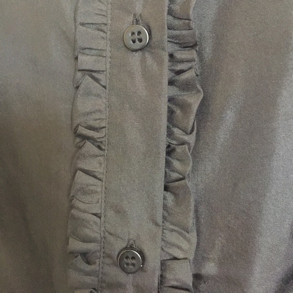 JG Hook Silk Size 4 Blouse. Black. - Picture 3 of 5