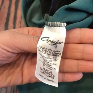 Capezio deep turquoise leotard