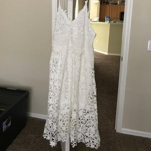 White lace dress
