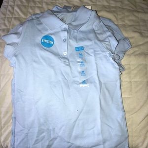 5 light blue NWT School uniform shirts