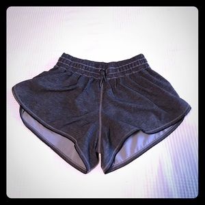 Heather Grey Lululemon Split Side Run Shorts