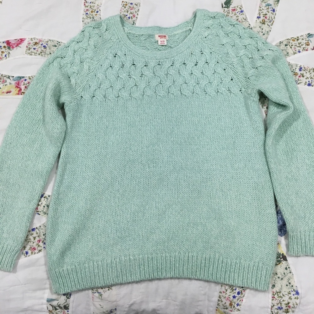 Cozy mint sweater
