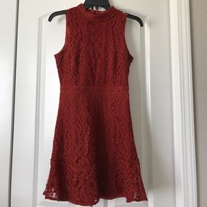 Rust Lace Dress