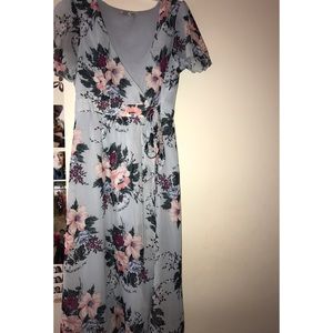 Floral wrap dress!