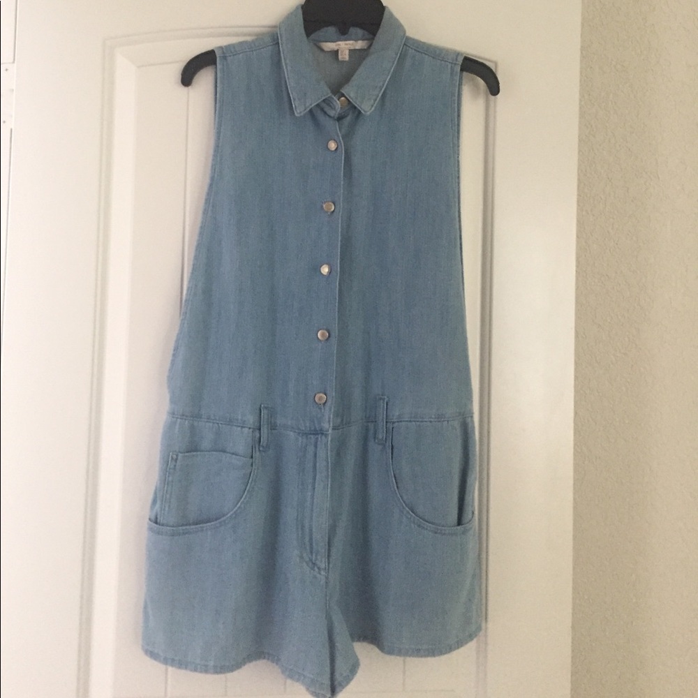 Zara Large Denim Romper