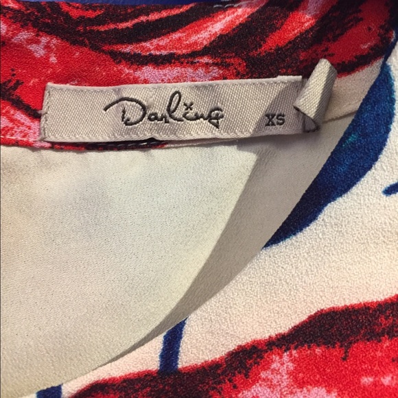 Rose pattern Darling top. XS. - Picture 2 of 3