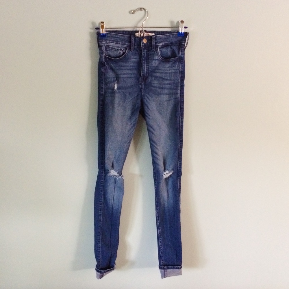 Hollister high rise super skinny jeans